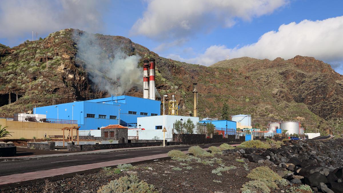 La subestación de Los Guinchos, en La Palma.